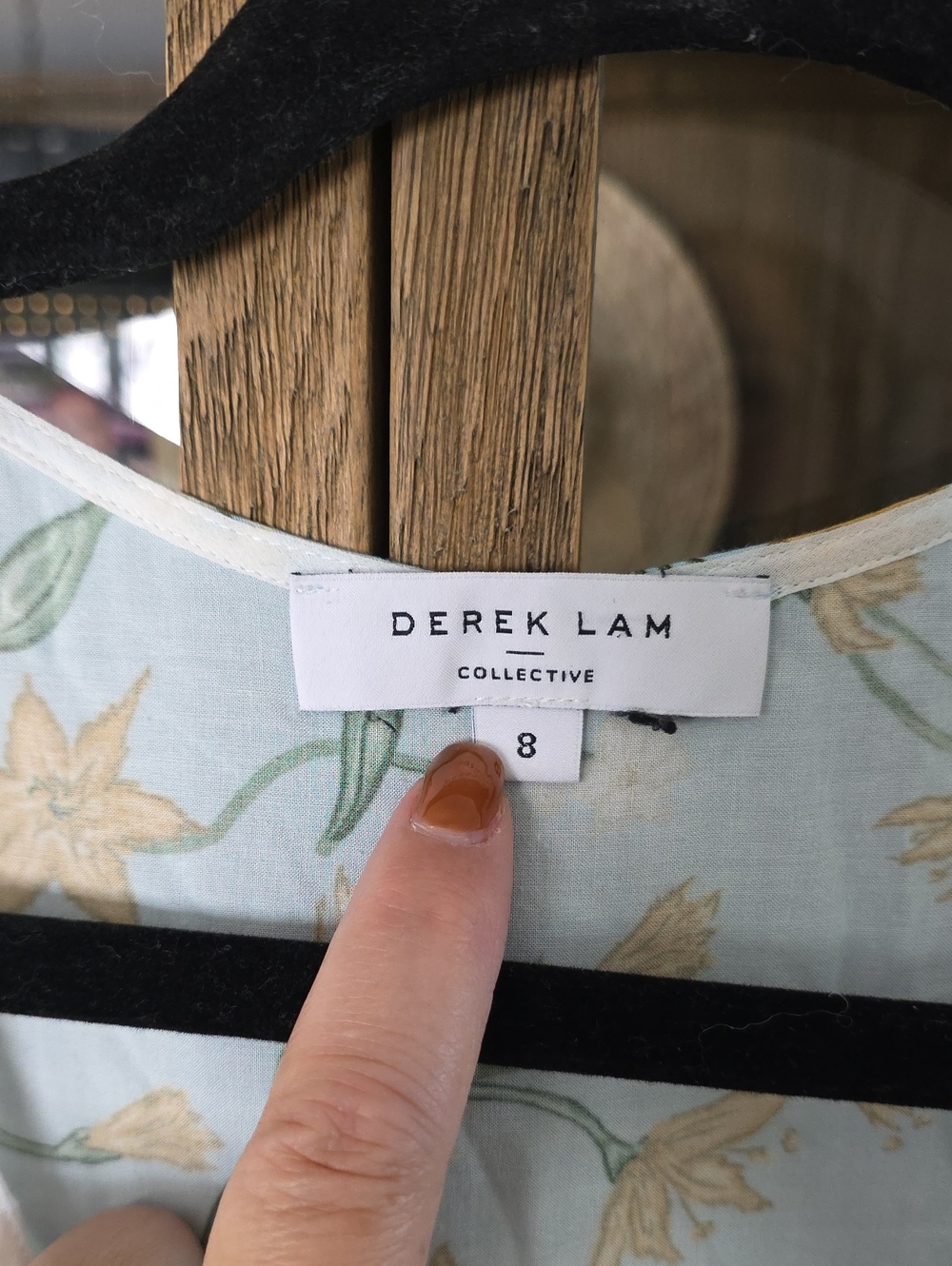 DEREK LAM 10 CROSBY | $420 Flutter Sleeve V-Neck Dress - Picture 7 of 8